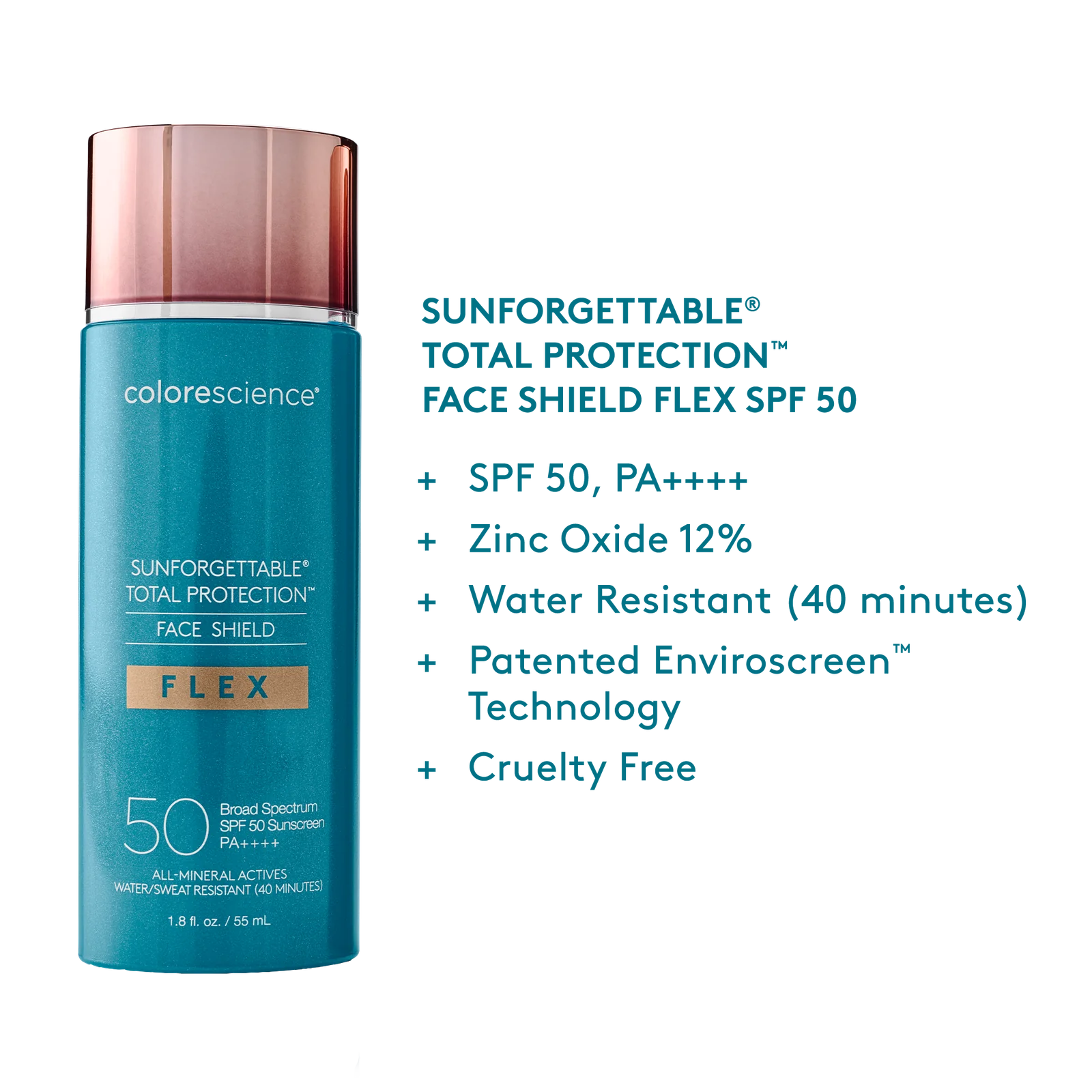 Sunforgettable® Total Protection® Face Shield Flex SPF 50. 55ML